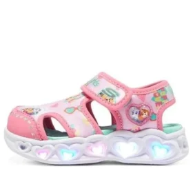 Heart Lights Sandalen „Pink White“
