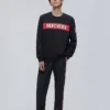 Herren-Pullover von Skechers mit Alphabet-Print, schwarz