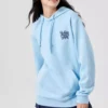 Hoodie mit Aufdruck „Blue Black“