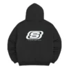 Hoodie mit Logo-Print „Schwarz Weiß“