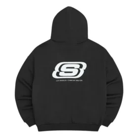 Hoodie mit Logo-Print „Schwarz Weiß“