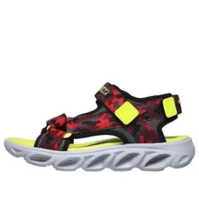 Hypno Splash Klettverschluss-Sandalen mit offener Zehenpartie für große Jungen, rot