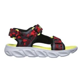 Hypno Splash Klettverschluss-Sandalen mit offener Zehenpartie für große Jungen, rot