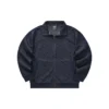 Jacke mit durchgehendem Reißverschluss, geprägtem Kragen und Allover-Print „Schwarz-Weiß“