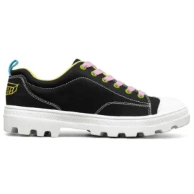 Jeremyville x Skechers Roadies Low-Top-Canvas-Schuhe Schwarz