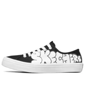 Jeremyville x Skechers V“Lites Low-Top-Sneaker Schwarz/Weiß