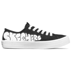 Jeremyville x Skechers V“Lites Low-Top-Sneaker Schwarz/Weiß