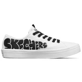 Jeremyville x Skechers V“Lites Low-Top-Sneaker Weiß/Schwarz