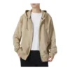 Kapuzenjacke mit durchgehendem Reißverschluss „Tan“