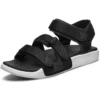 Klettverschluss Outdoor-Sport Schwarz-Weiß Sandalen