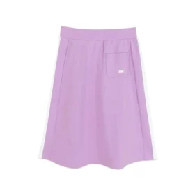 Kontrast-Patchwork-Rock mit Logo-Print „Purple“