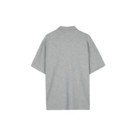 Kurzarm-Poloshirt „Grau“