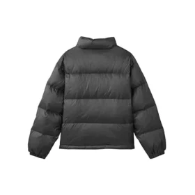 Kurze Daunenjacke „Schwarz Blau Weiß“