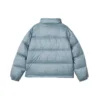 Kurze Daunenjacke „Schwarz Blau Weiß“