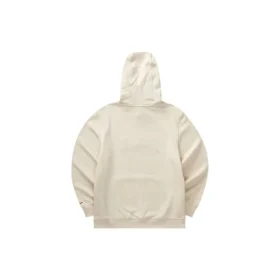 Langarm-Hoodie mit Buchstabenprint „Beige Rot“