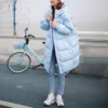 Lange Daunenjacke „Mehrfarbig“