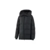Lange Daunenjacke mit SKX-Logo-Print „Weiß Schwarz“