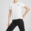 Laufshirt aus Strick, kurzärmelig, weiß