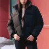 Lifestyle-Serie Kurze Daunenjacke „Black“