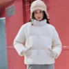 Lifestyle-Serie Kurze Daunenjacke „Weiß“