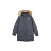 Lifestyle-Serie Lange Daunenjacke „Black“