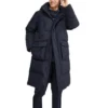 Lifestyle-Serie Lange Daunenjacke „Black“