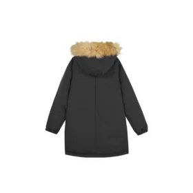 Lifestyle-Serie Lange Daunenjacke „Black“