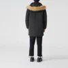 Lifestyle-Serie Lange Daunenjacke „Black“