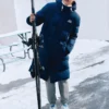 Lifestyle-Serie Lange Daunenjacke „Blue“