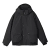 Lifestyle-Serie Waterproof warme Daunenjacke mit Kapuze „Schwarz“