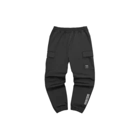 Logo Printed Workwear Straight Pant „Grey Black Green“