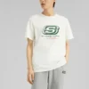 Logo-T-Shirt „Weiß-Grün“