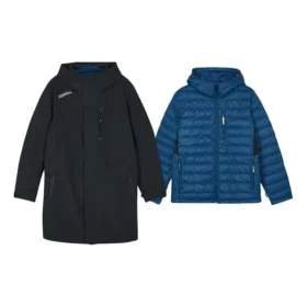 Lässige 2-in-1-Kapuzenjacke „Black Blue“