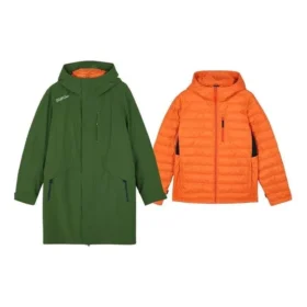 Lässige 2-in-1-Kapuzenjacke „Green Orange“