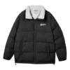 Lässige Daunenjacke „Schwarz Weiß“