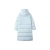 Lässige, gewebte Daunenjacke mit Kapuze „Blue“