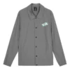 Lässige Jacke mit Aufdruck „Grau“
