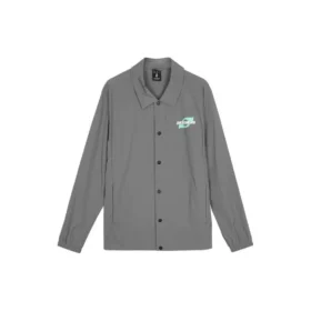Lässige Jacke mit Aufdruck „Grau“