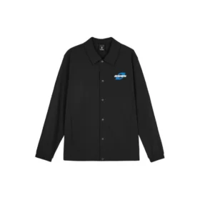 Lässige Jacke mit Buchstabenprint „Black“
