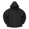 Lässige Kapuzenjacke „Black White Olive Green“