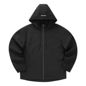 Lässige Kapuzenjacke „Black White Olive Green“