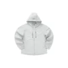 Lässige Kapuzenjacke „Black White Olive Green“