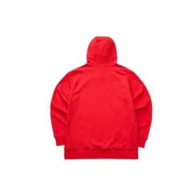 Lässige Kapuzenjacke mit Fleecefutter und lustigem Cartoon-Print „Rot Grau Marineblau“