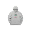 Lässige Kapuzenjacke mit Fleecefutter und lustigem Cartoon-Print „Rot Grau Marineblau“