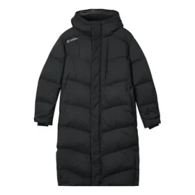Lässige lange Daunenjacke „Black“