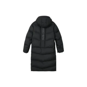 Lässige lange Daunenjacke „Black“