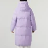 Lässige lange Daunenjacke „Purple“