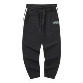 Lässige Webhose „Schwarz Weiß“