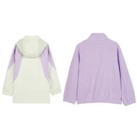 Lässige Webjacke „Purple White“