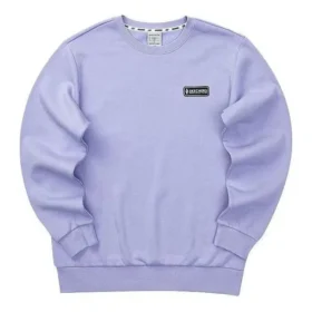 Lässiger Langarmpullover mit Logo-Print „Purple Black“